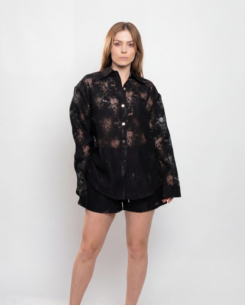 Midnight Sheer Print Co-Ord Set