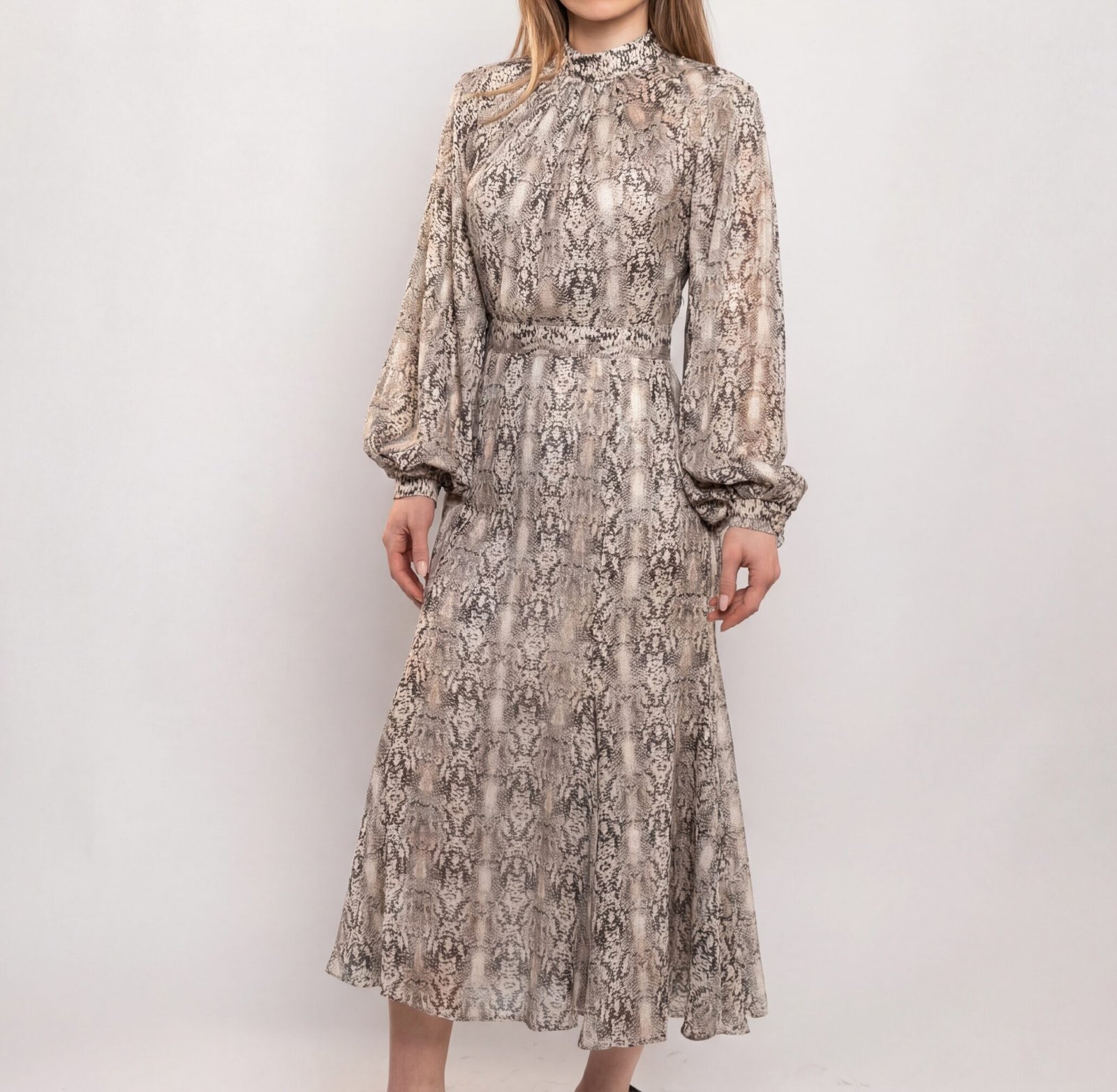 Python Elegance Midi Dress