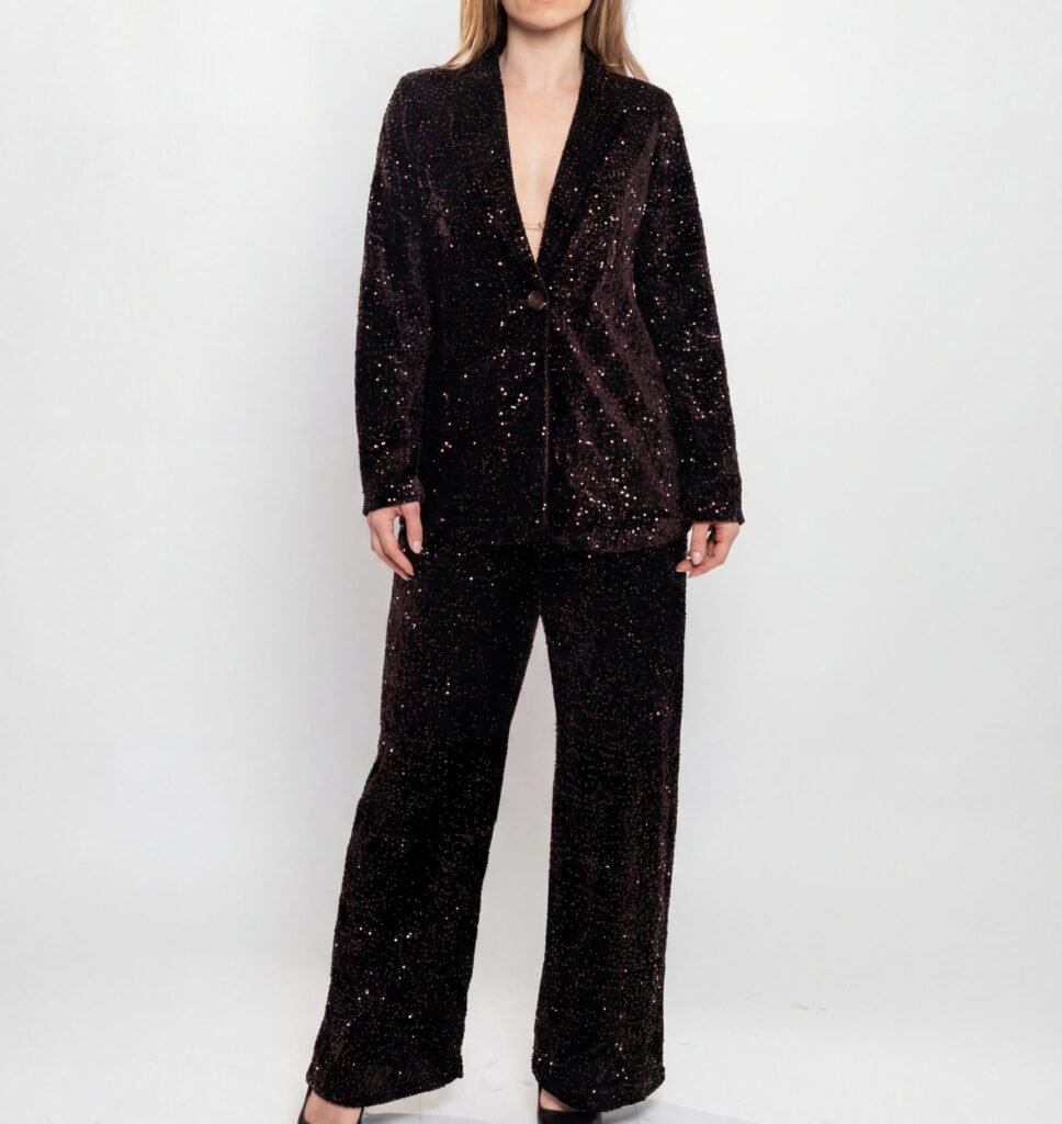 Midnight Sparkle Tailored Suit
