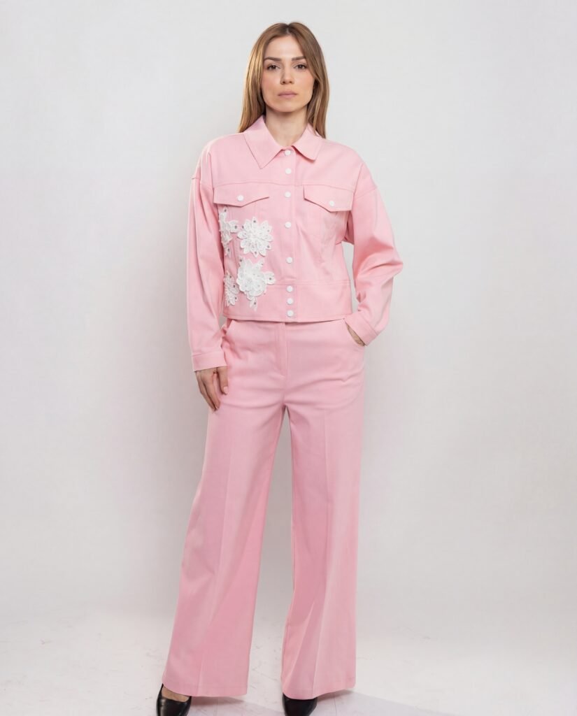 Blush Floral Tailored Co-Ord Set