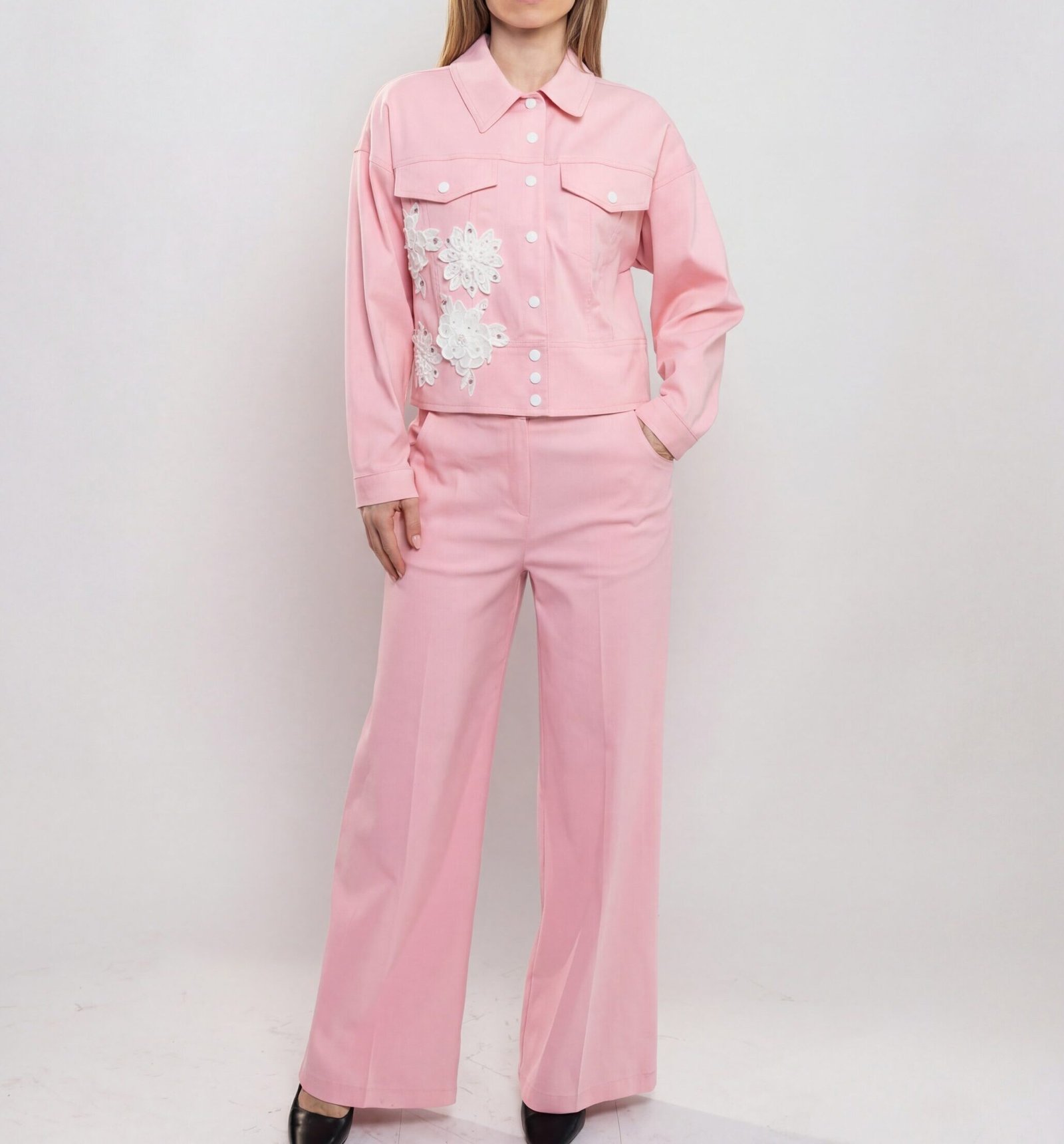 Blush Floral Tailored Co-Ord Set