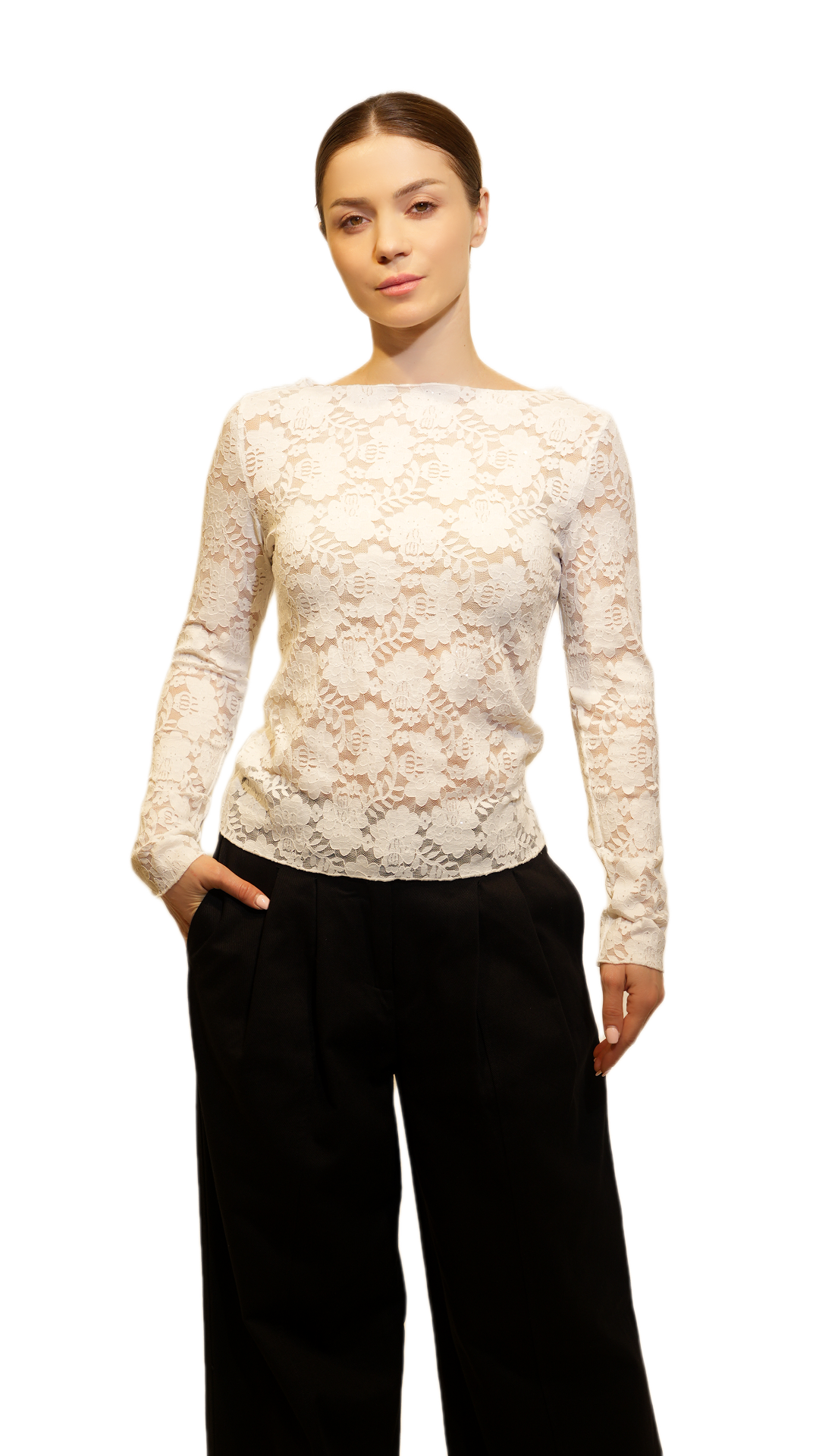 Classic Floral Lace Blouse